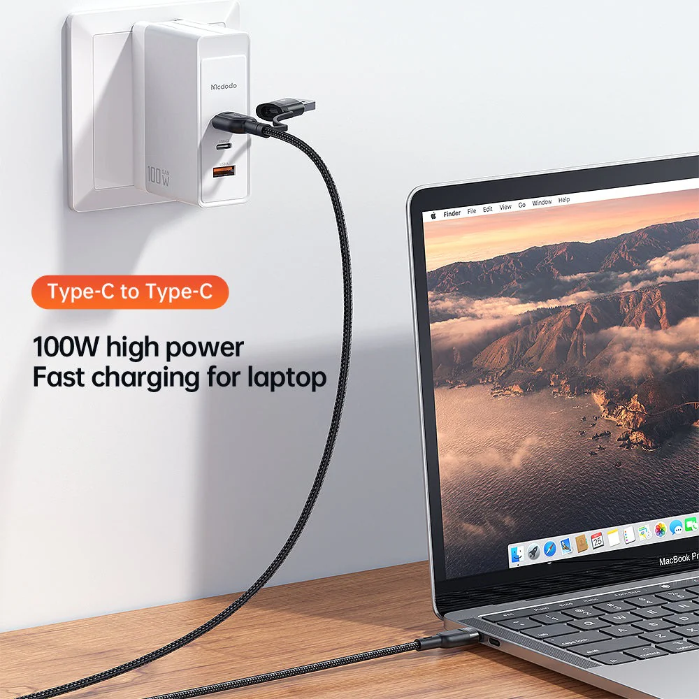 Mcdodo CA-880 Multifunction Data Cable – 2 in 1 PD USB-C / USB-A / Lightning / 1.2 Meters / Black - Image 8