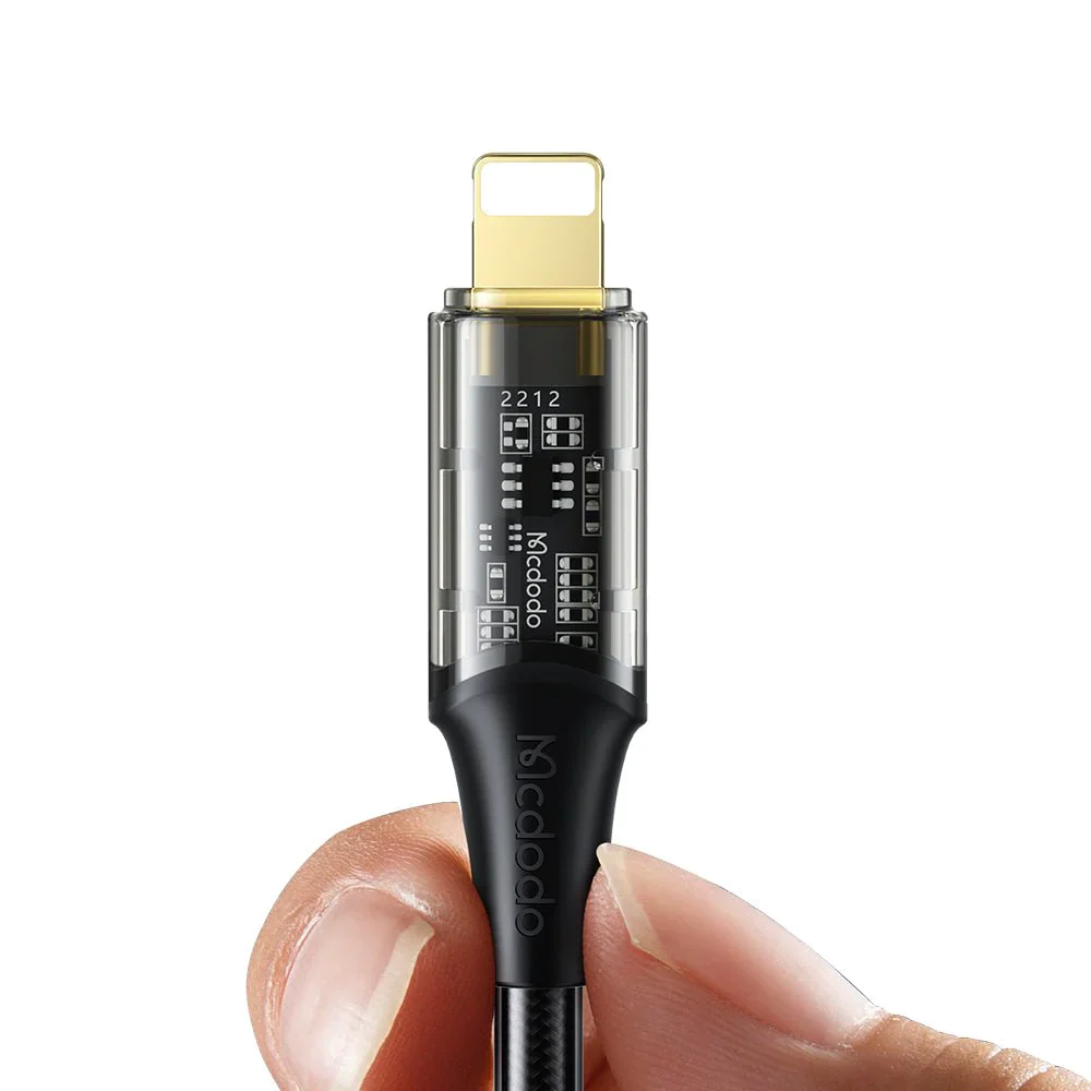 Mcdodo CA159 1.2M 36W PD to Lightning Transparent Cable - Image 2