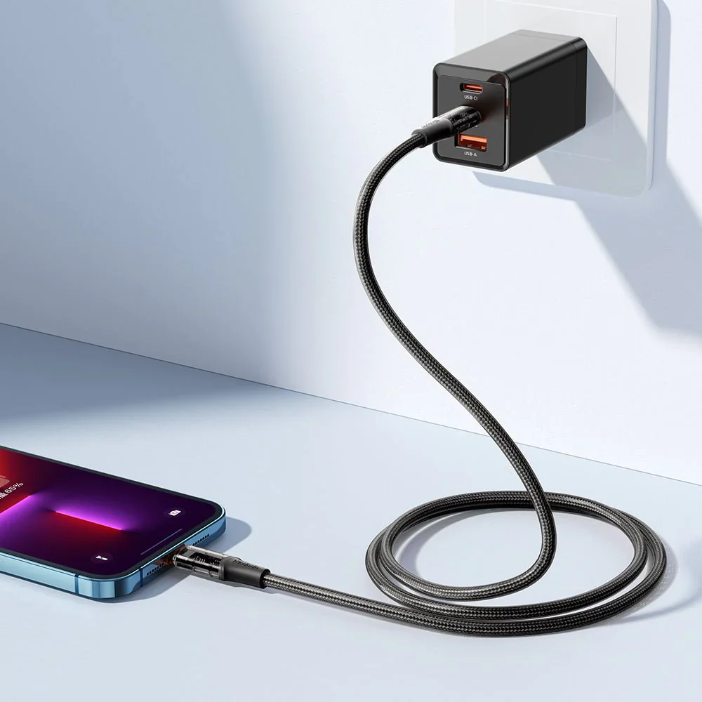 Mcdodo CA159 1.2M 36W PD to Lightning Transparent Cable - Image 6