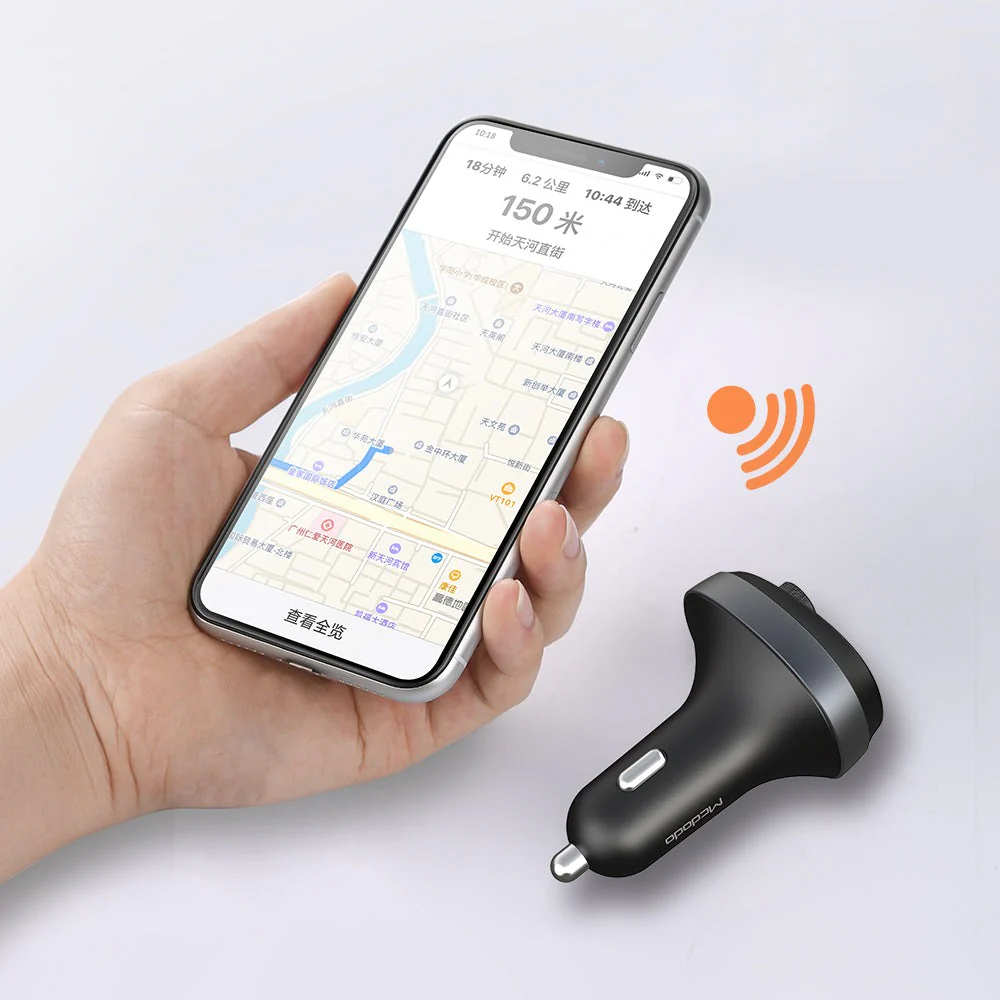 Mcdodo CC-6880 Bluetooth5.1 FM Dual USB Car Charger - Image 10