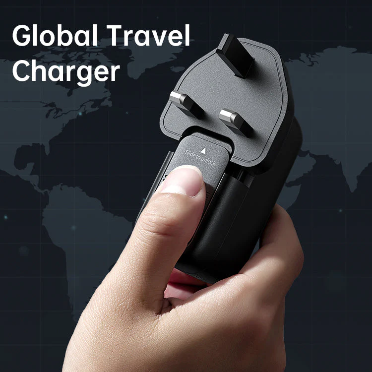 Mcdodo CH-017 Mecha Series GaN 65W Dual Type-C + USB Mini Size Wall Charger (UK Plug) - Image 10