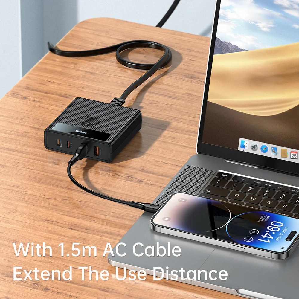 Mcdodo CH-180 Hyperspace Series 100W 4-Port PD Quick Charging Station (UK Plug) - Image 7