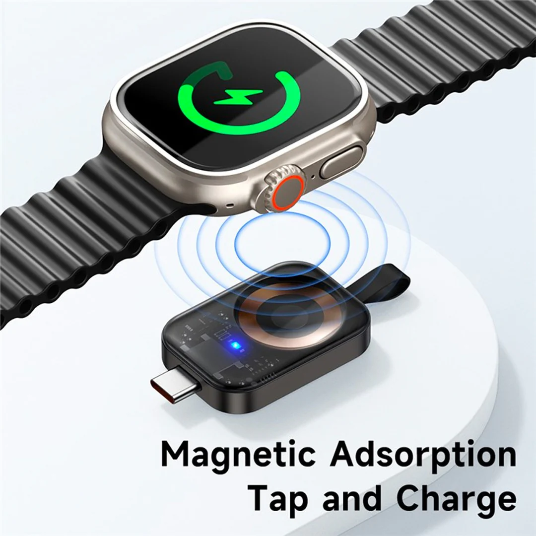 Mcdodo CH-206 Wireless Magnetic Charger for Apple Watch USB-C Fast Charging - Image 3