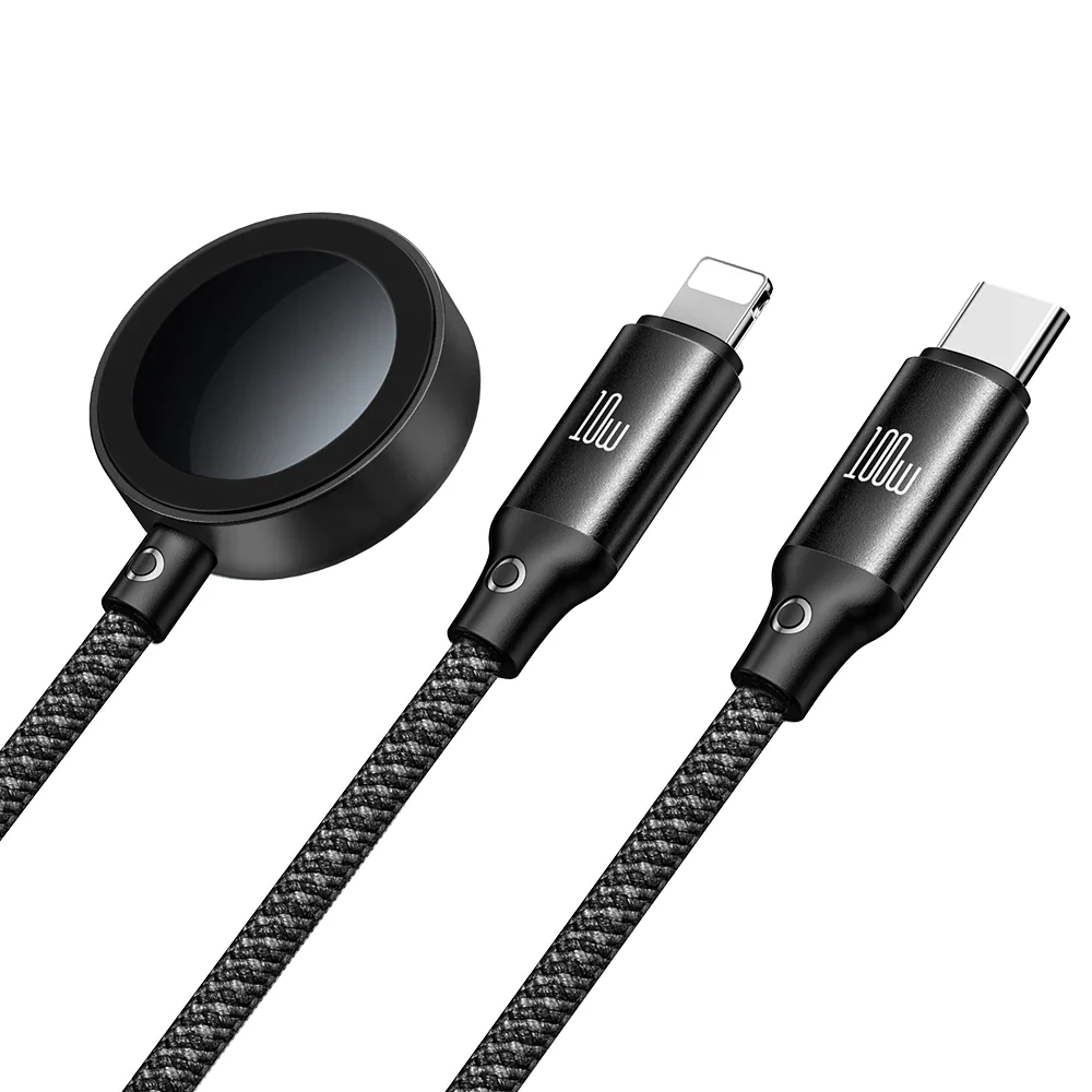 Mcdodo CH-494 Beta Series 3-in-1 Wireless Charging Cable for iWatch, iPhone, Mac - Image 7