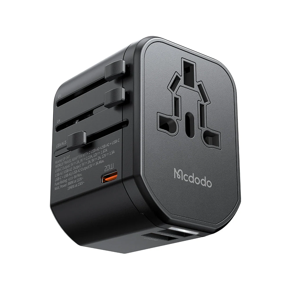 Mcdodo CP-3471 20W PD Fast Charging Universal Travel Adapter