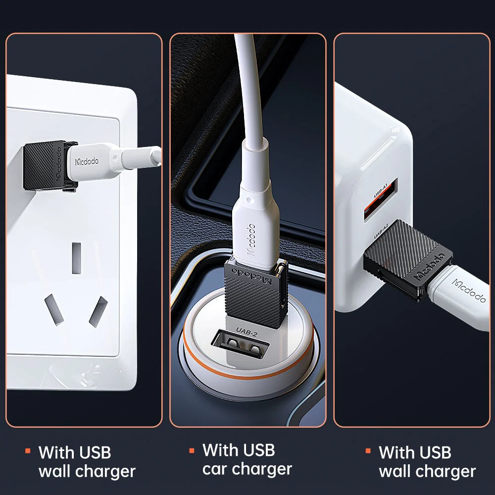 Mcdodo OT-6970 OTG Converter - USB-C To USB-A / Black - Image 4