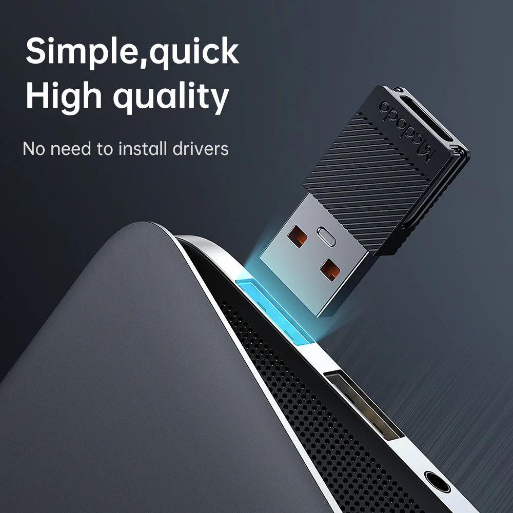 Mcdodo OT-6970 OTG Converter - USB-C To USB-A / Black - Image 5