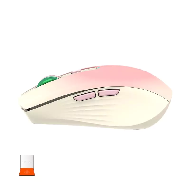 Meetion BTM002 2.4GHz & Bluetooth Dual Mode Mouse / Pink - Image 3