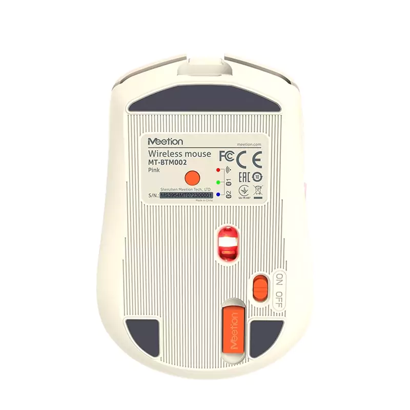 Meetion BTM002 2.4GHz & Bluetooth Dual Mode Mouse / Pink - Image 9