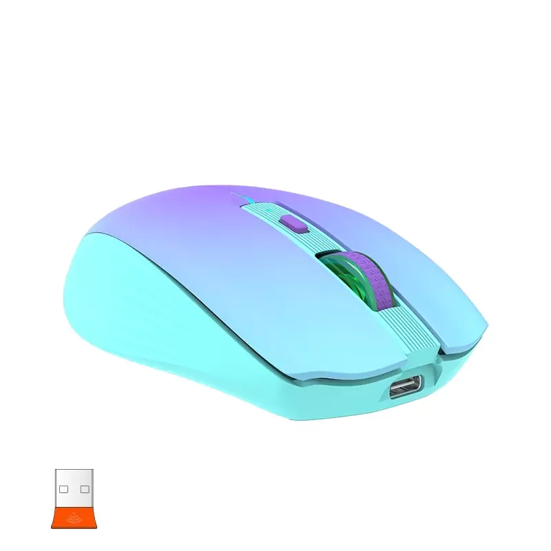 Meetion BTM002 2.4GHz & Bluetooth Dual Mode Mouse / Purple - Image 2