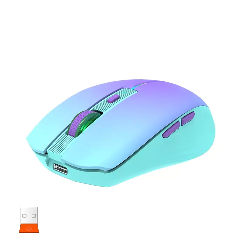 Meetion BTM002 2.4GHz & Bluetooth Dual Mode Mouse / Purple - Image 3