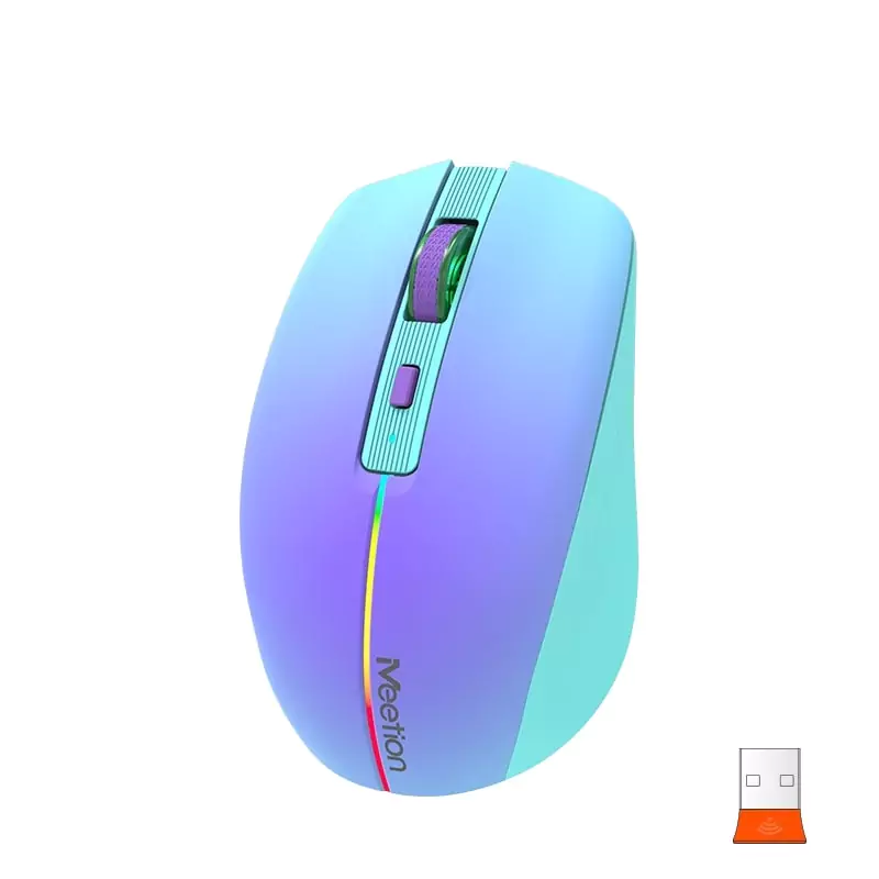 Meetion BTM002 2.4GHz & Bluetooth Dual Mode Mouse / Purple - Image 5