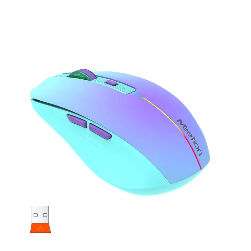 Meetion BTM002 2.4GHz & Bluetooth Dual Mode Mouse / Purple - Image 6