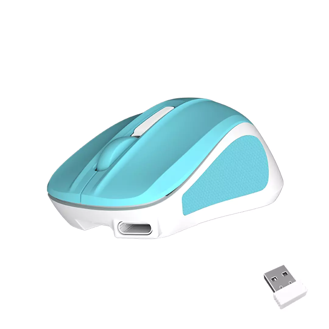 Meetion MiniGo BT Dual-Mode Bluetooth Wireless Mouse - Blue - Image 8