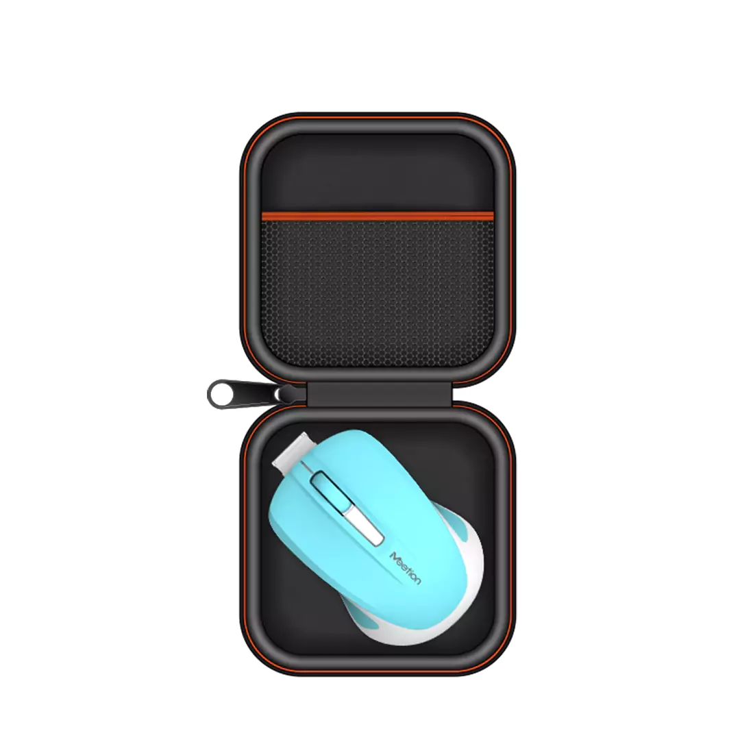 Meetion MiniGo BT Dual-Mode Bluetooth Wireless Mouse - Cyan - Image 9