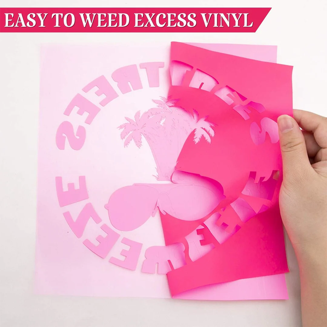 Neon Pink Vinyl Sticker Roll – 50cm x 1m - Image 3