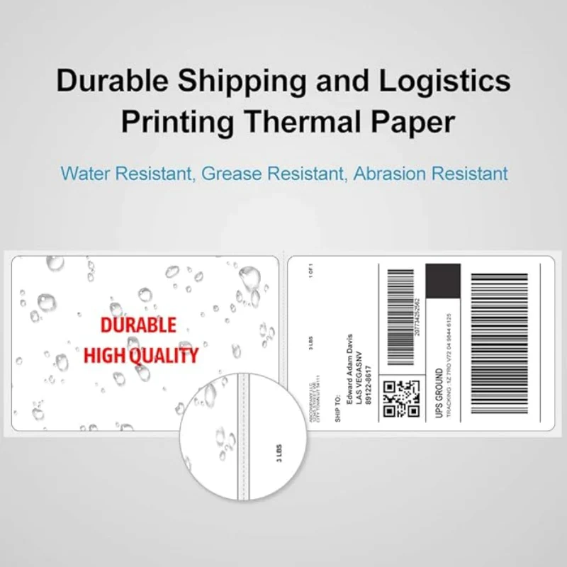 Phomemo 4×6 Fanfold Direct Thermal Shipping Labels – 500 Labels - Image 4