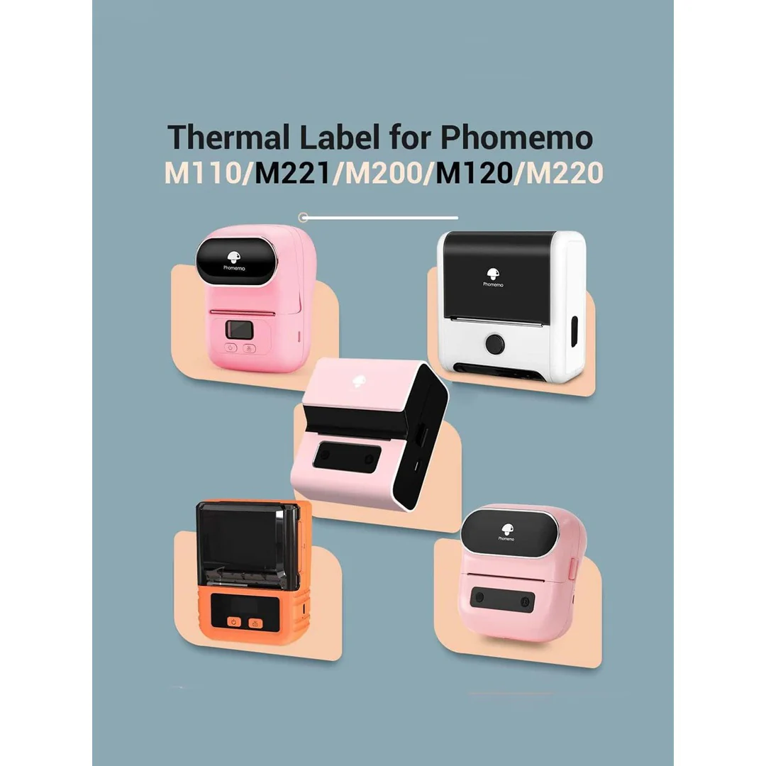 Phomemo Printer Labels 40 X 30mm Gold Glitter Square Label – 1 Roll (230 labels/per roll) – XP-GD4030 - Image 5