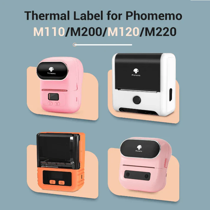 Phomemo Printer Labels 40 X 30mm Square Colored Labels – 3 Rolls (230 Labels/per roll) - XP-M01 - Image 3