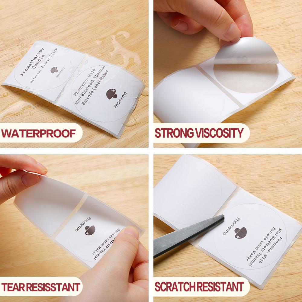 Phomemo Printer Labels 50 X 50mm Round White – 1 Roll (140 labels/per roll) - XY5050 - Image 7