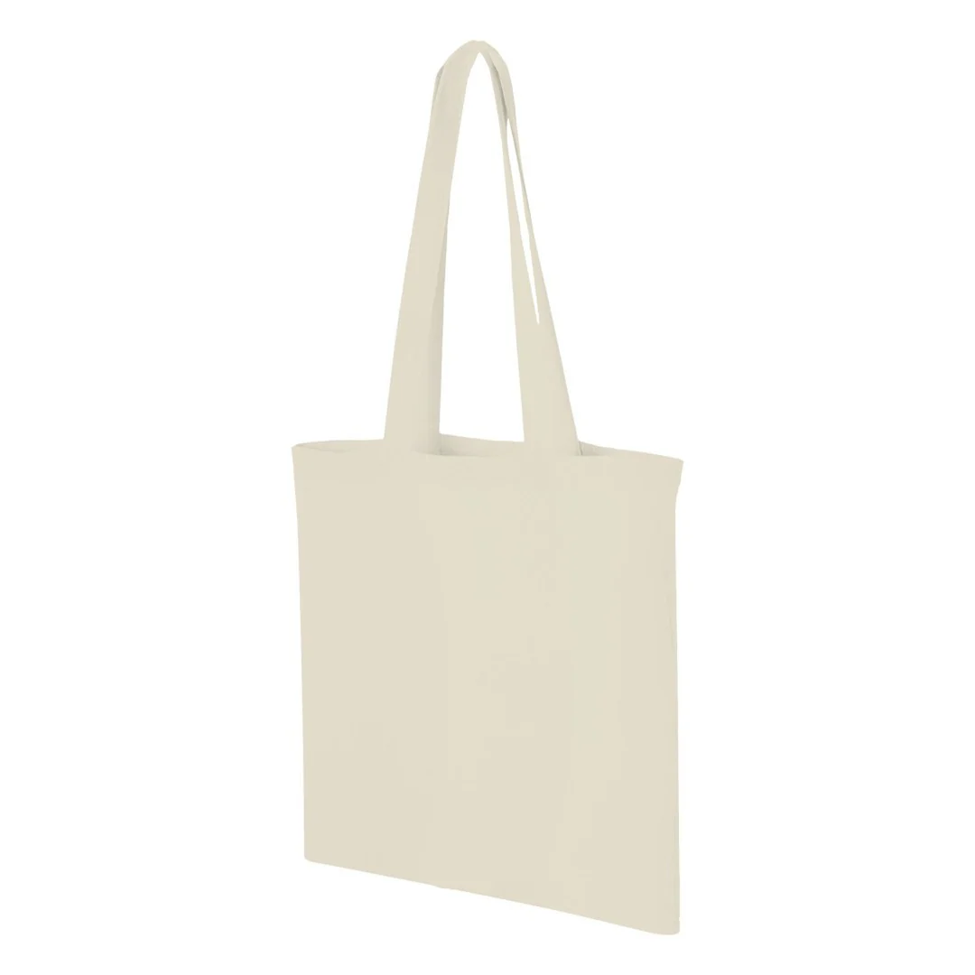 Plain Cotton Horizontal Tote Bag – 42 cm x 37cm/ Beige/ Printing not Included - Image 6