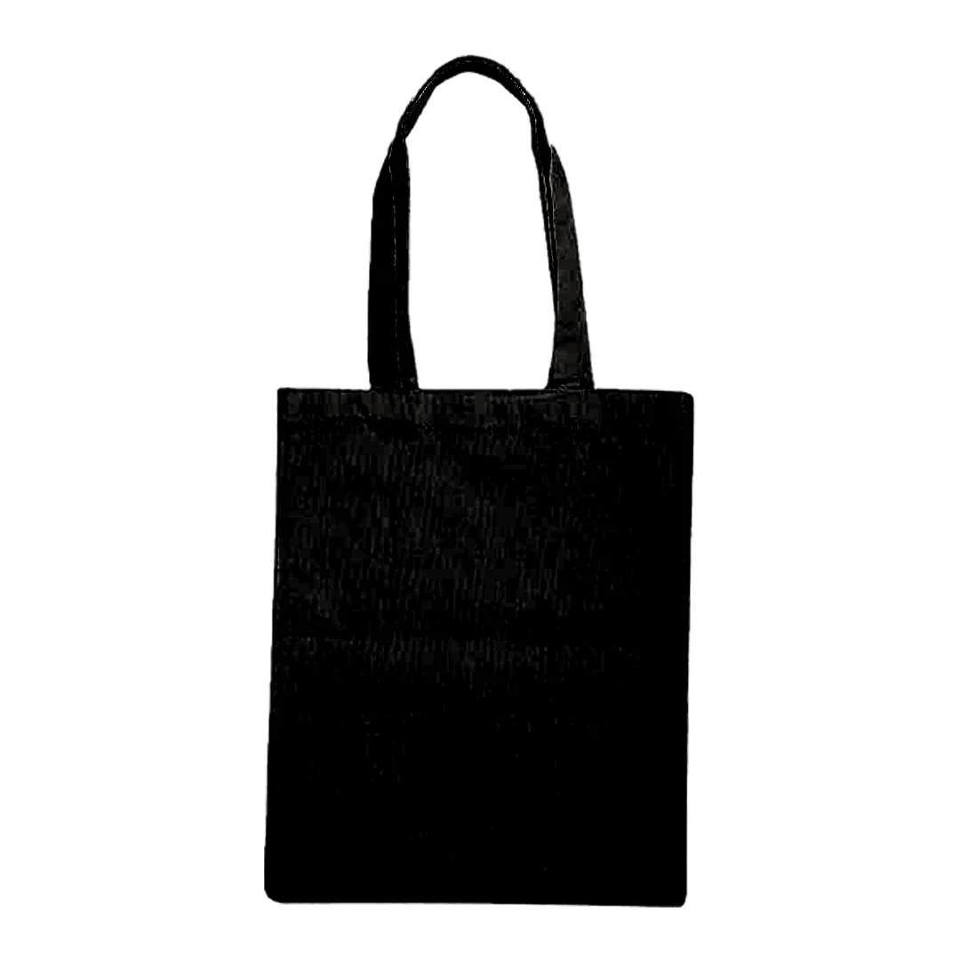 Plain Cotton Tote Bag Vertical – 15.2 in x 13.8 in/ Available in White or Black/ Printing not Included - Image 7