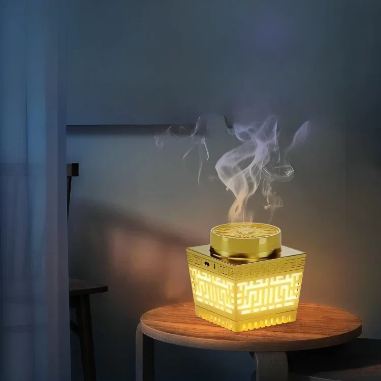 Portable Electronic Bakhoor Burner with Remote Control - BK-55 - Image 3