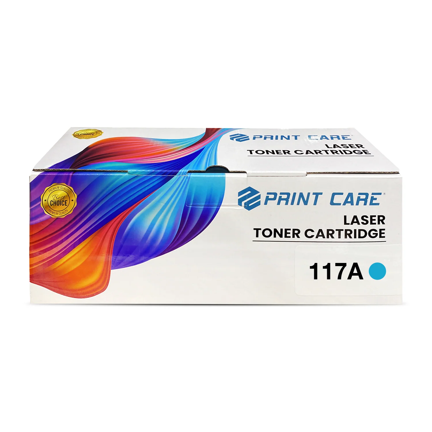 Print Care 117A LaserJet Toner Cartridge โ 700 Pages / Cyan Color / Toner Cartridge โ (W2071A)