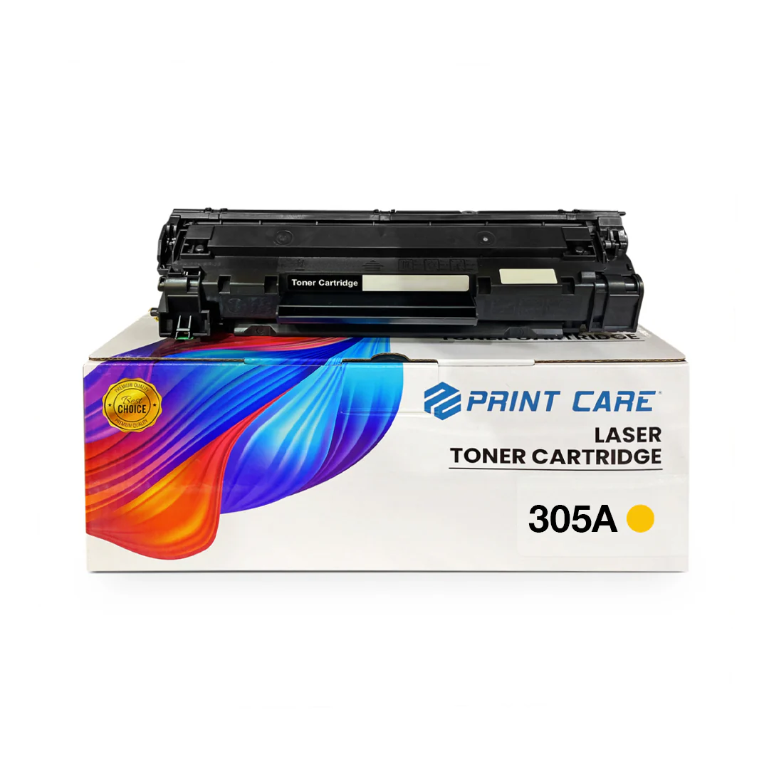 Print Care 305A Yellow Color – 2.6K Pages / Yellow Color / Toner Cartridge – (CE412A)