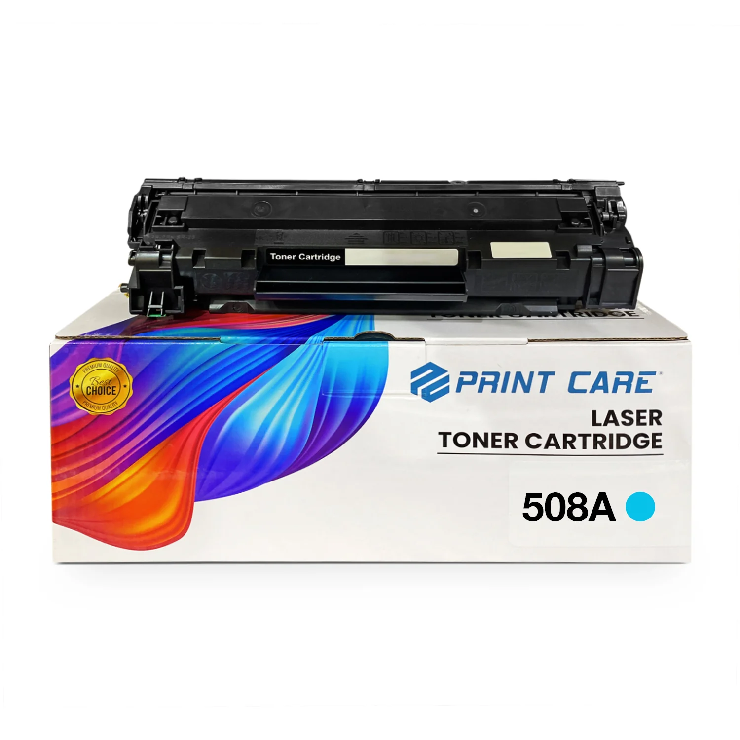 Print Care 508A Cyan Color - 5K Pages / Cyan Color / Toner Cartridge - (CF361A)