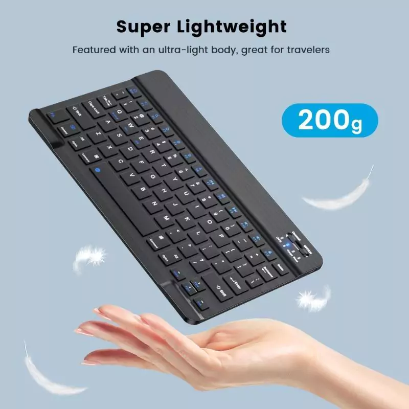 Rechargeable Ultra-Slim Bluetooth Keyboard and Mouse Combo - Pink - Image 6
