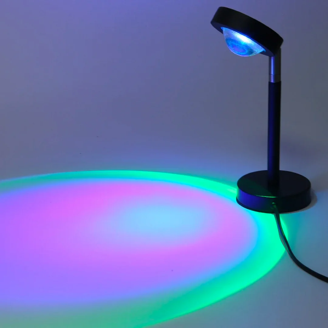 Remote Controlled Rainbow Color Night Light Table Lamp for Bedroom, LED Atmosphere Lighting - Image 4