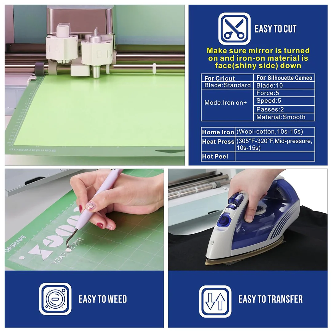 Royal Blue PU Flex Vinyl Sticker Roll – 50cm x 1m - Image 3