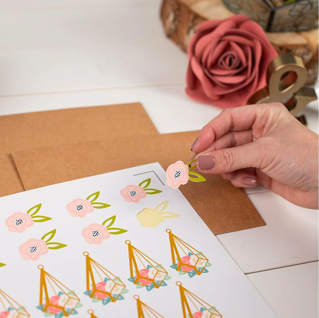 Silhouette Adhesive Sticker Paper – 8.5 in X 11 in/ 8 Sheets/ White - Image 4