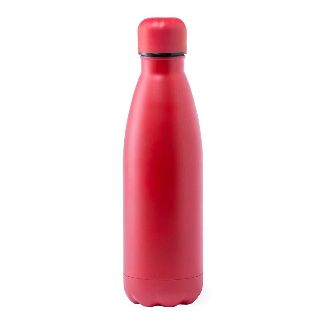 Single Wall Vacuum Water Bottle – 500ml / Matte Red / Stainless Steel / Leakproof