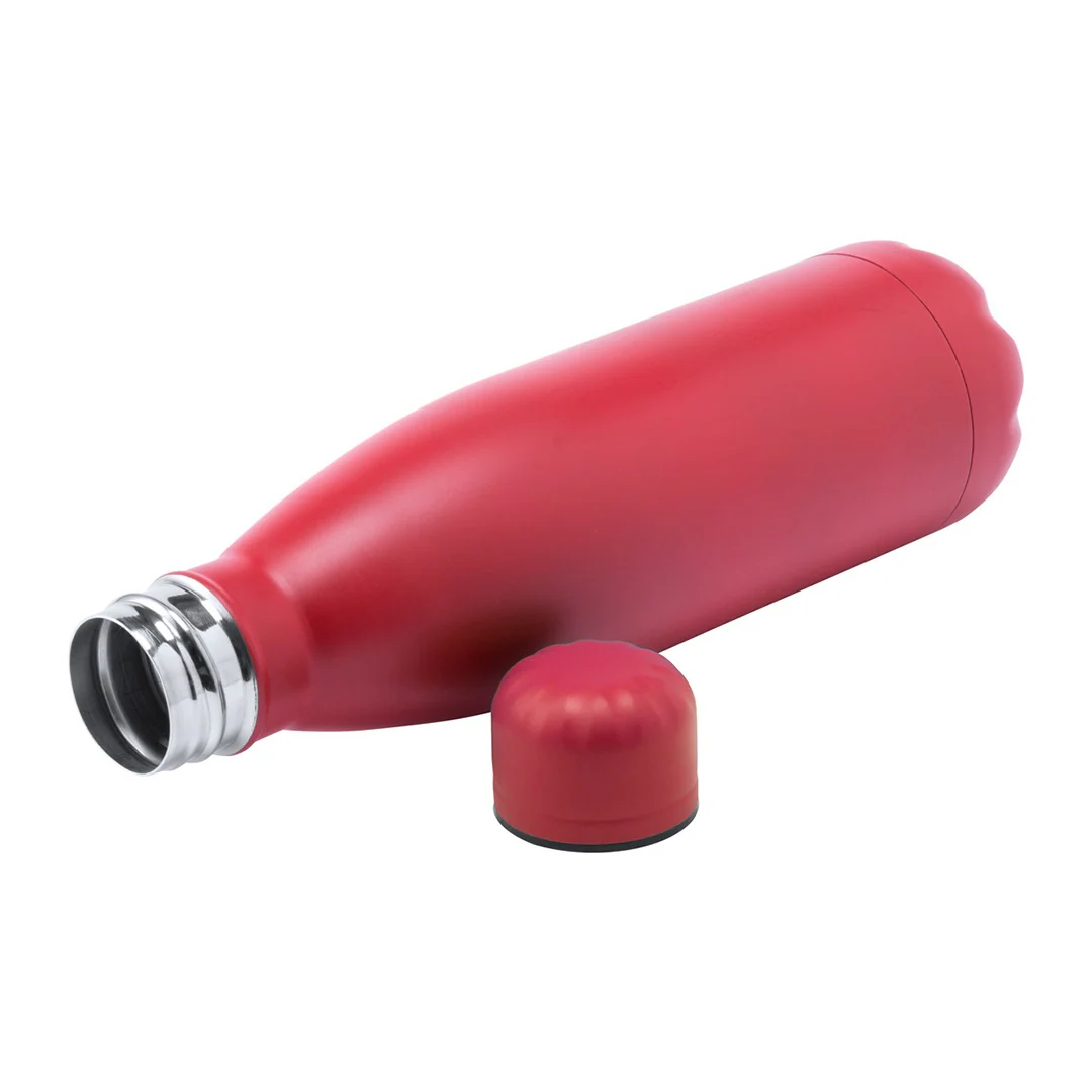 Single Wall Vacuum Water Bottle – 500ml / Matte Red / Stainless Steel / Leakproof - Image 2