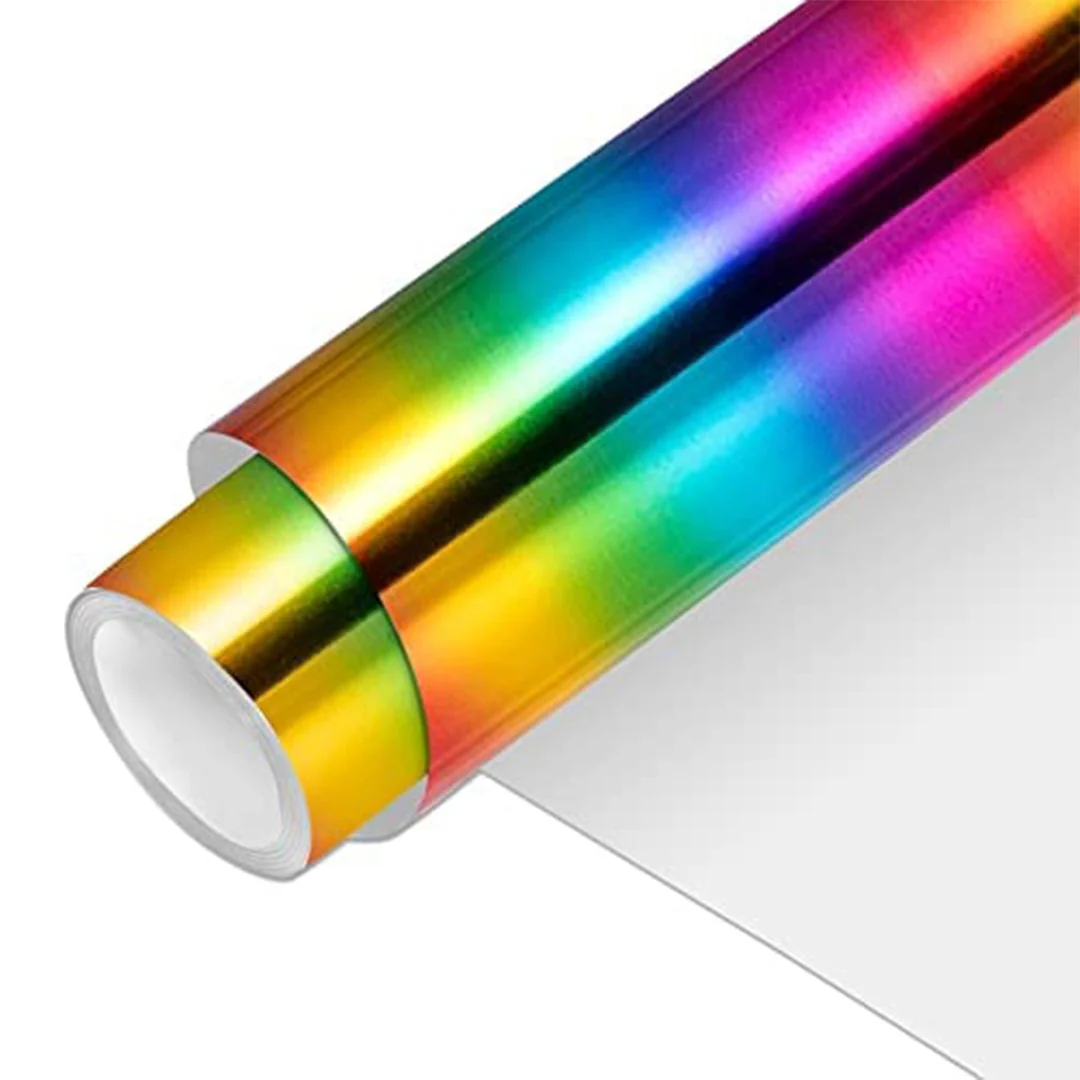 Soft Metallic Rainbow Vinyl Sticker Roll – 50cm x 1m - Image 8