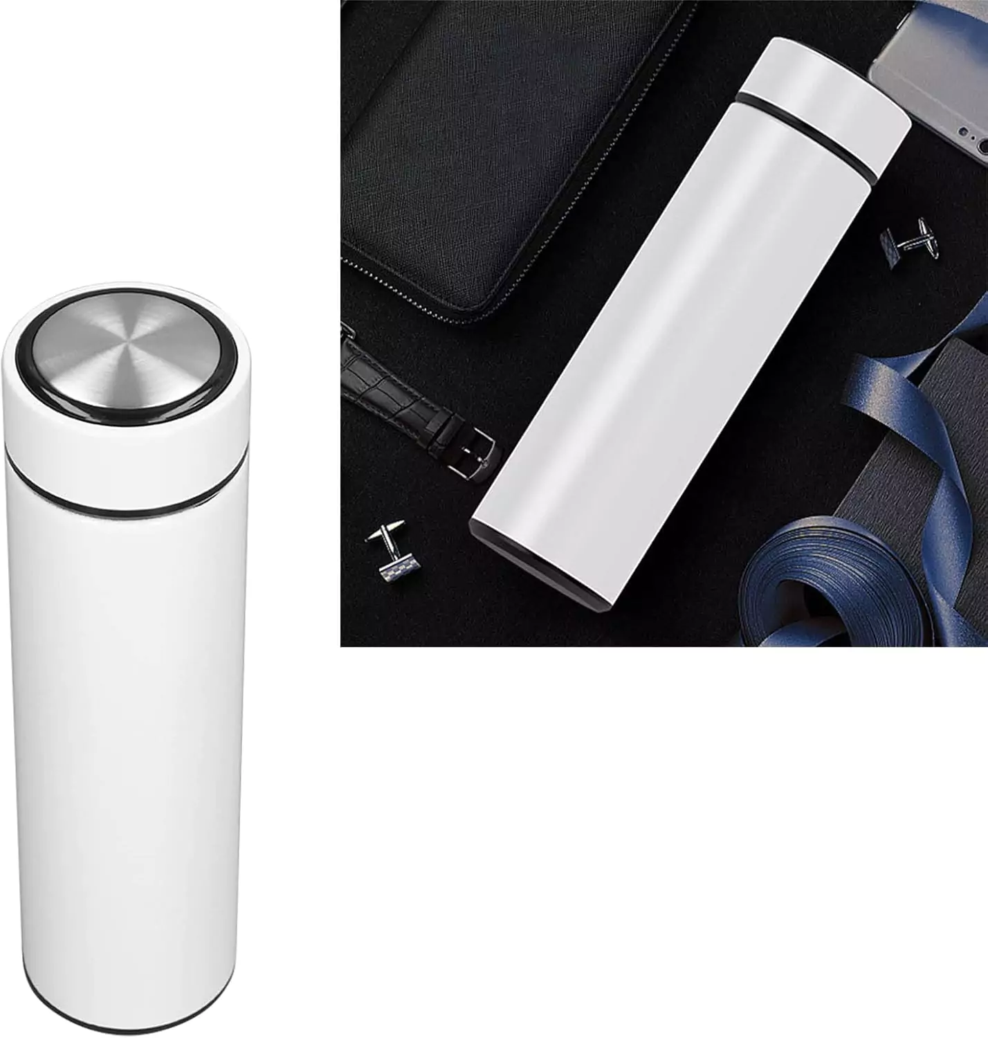 Stainless Steel Insulated Thermal Bottle – 750ml with Tea Infuser, Ideal for Travel & Outdoor Use - Image 2
