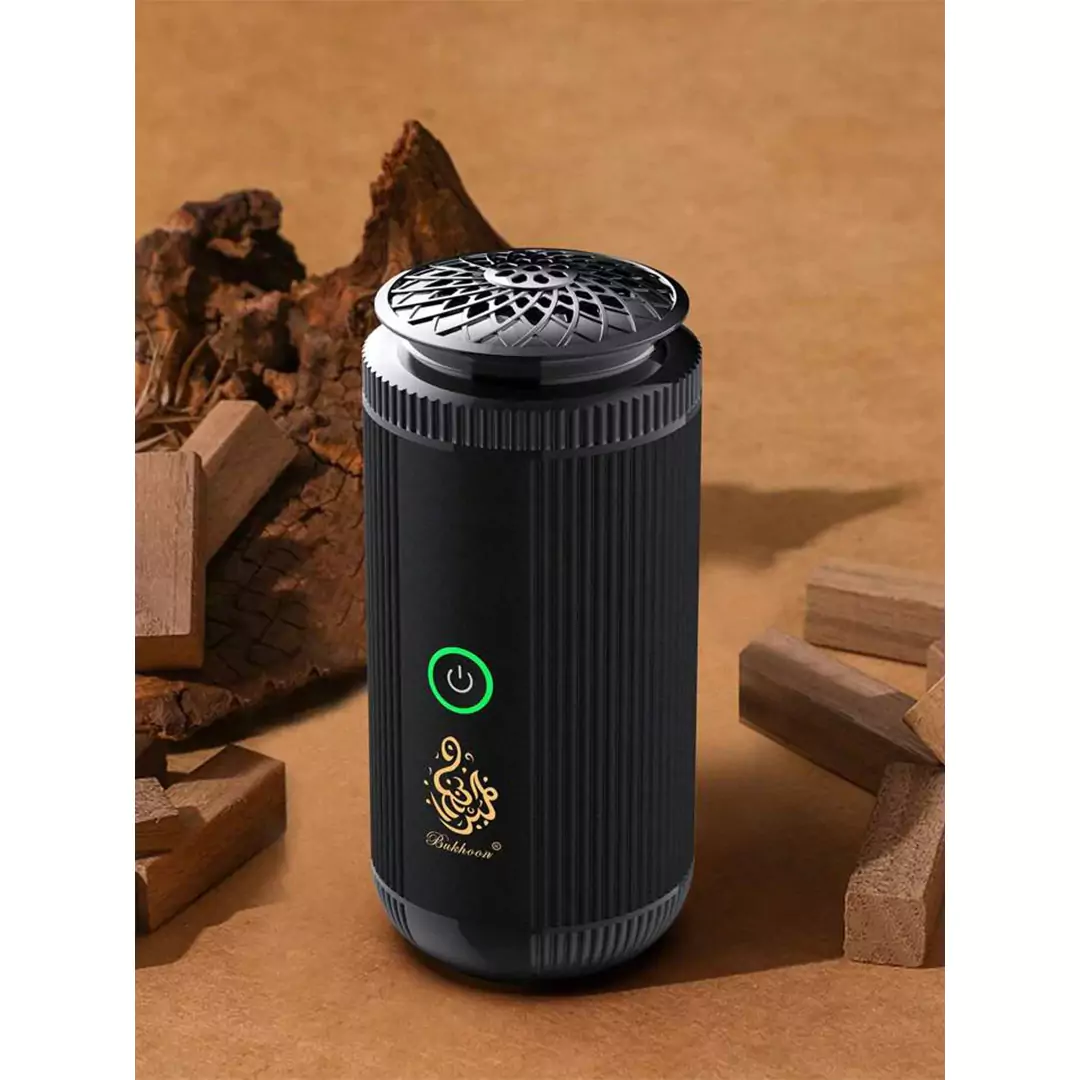 Stainless Steel Smart Portable Bakhoor Burner – Rechargeable Electric Incense Burner with USB Type-C - Image 4