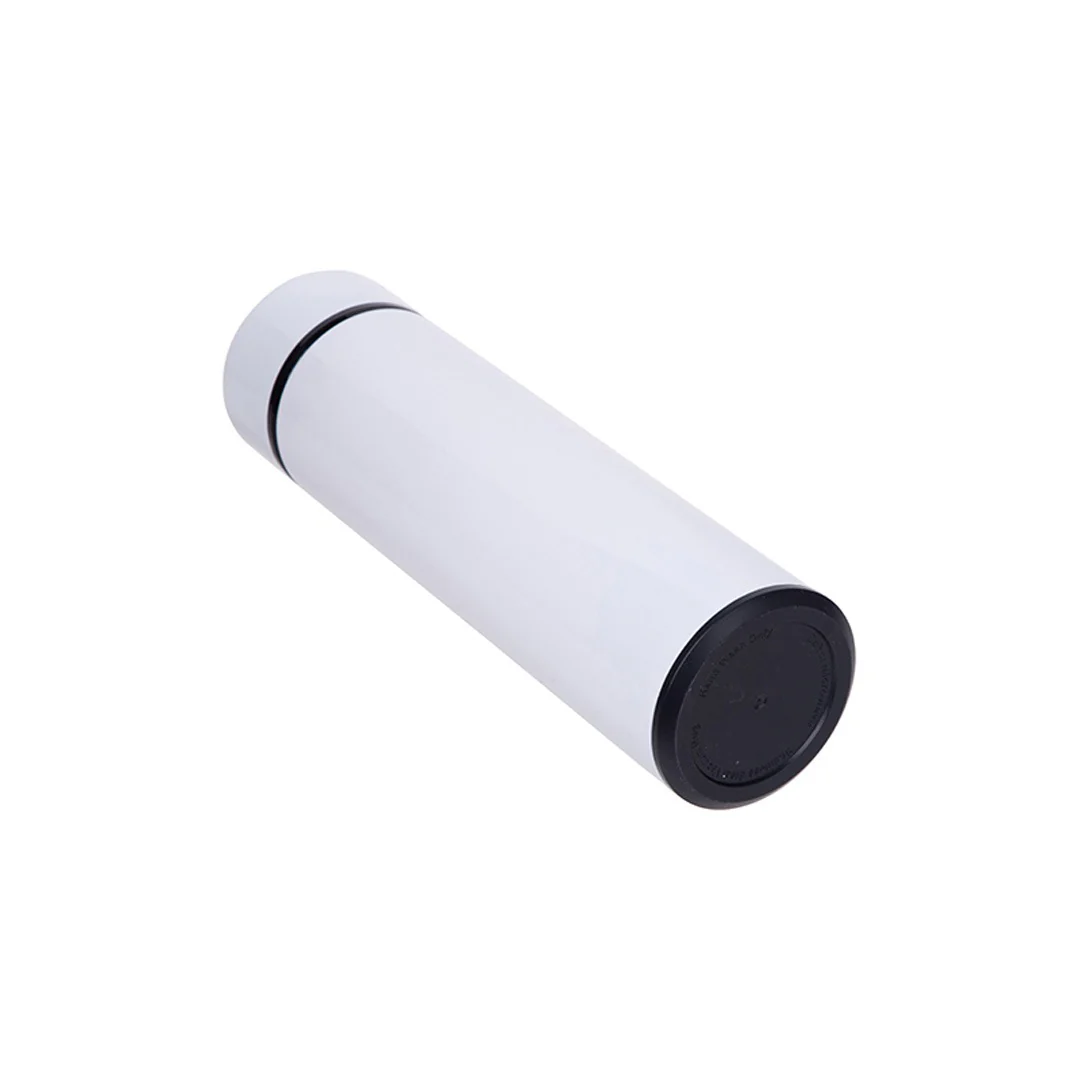 Sublimation Smart Stainless Steel Flask w/ Temperature Display – 16oz / 450ml / White - Image 5