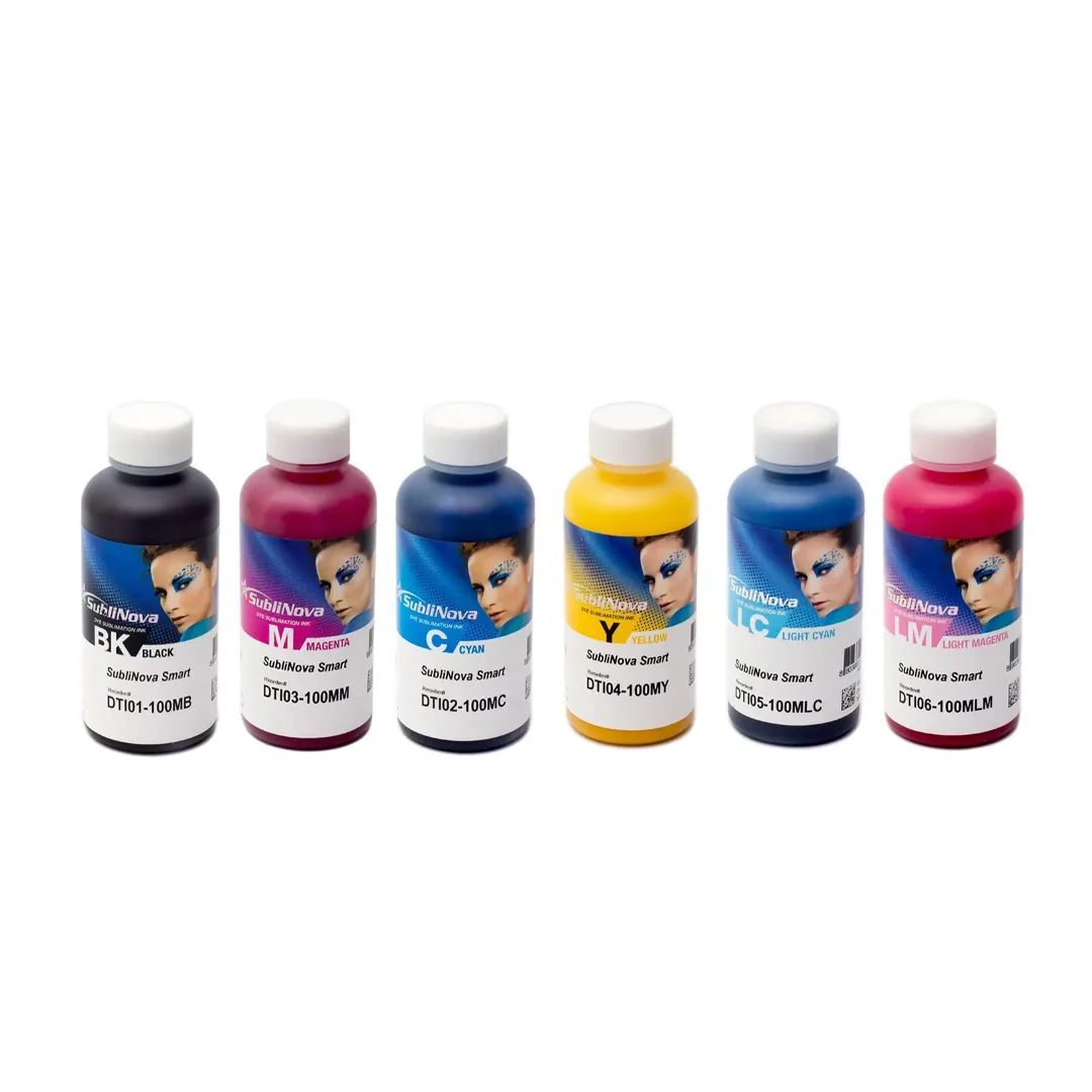 SubliNova Dye Sublimation Ink 6 Color Pack (Made in Korea) / 100ml