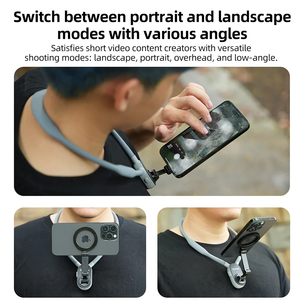 TELESIN Smartphone Magnetic Neck Holder - Image 10