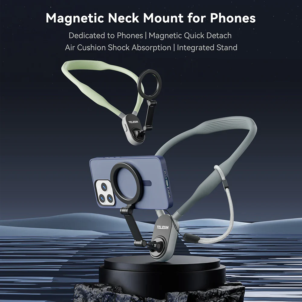 TELESIN Smartphone Magnetic Neck Holder - Image 5