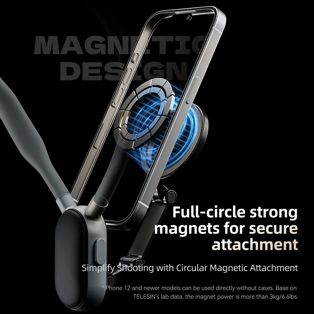 TELESIN Smartphone Magnetic Neck Holder - Image 9
