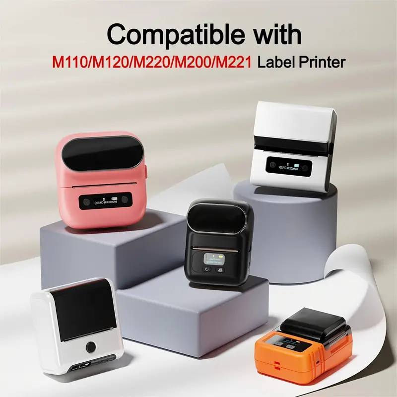 Thermal Label 230 Labels/Roll – Pink/ 40x30mm/ Compatible with M110/M120/M200/M220/M221 Label Printers - Image 3