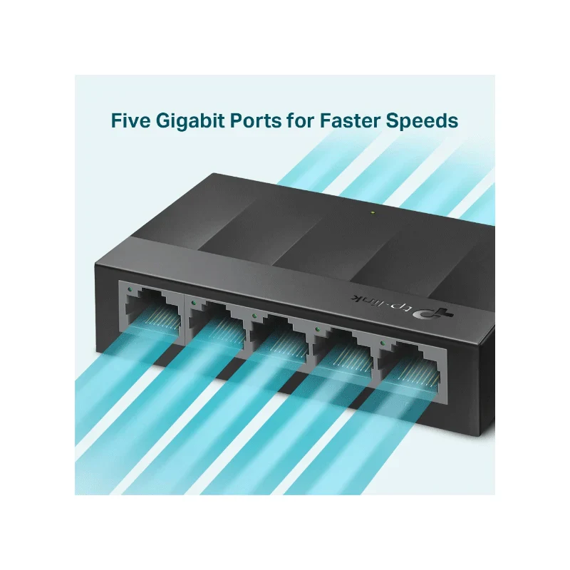 TP-Link (LS1005G) Gigabit Desktop Switch - 5-Port / 10 Gbps / Desktop - Image 3