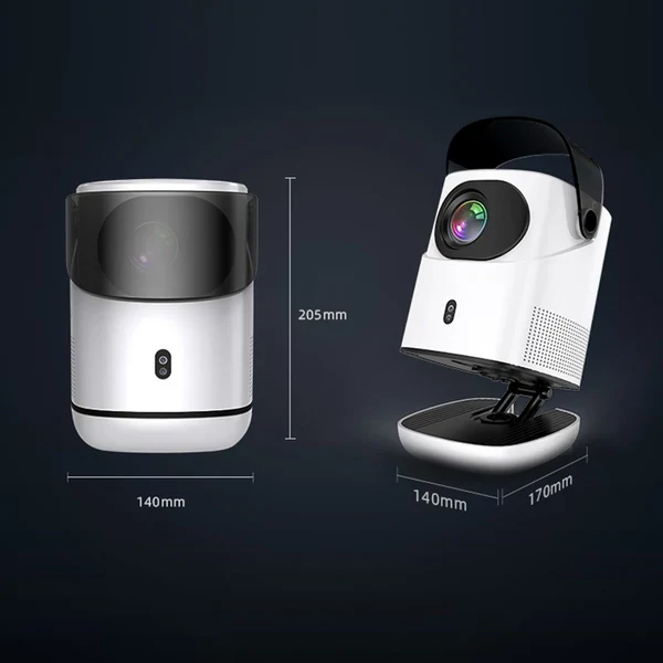 TZ-2 1080P Home Theater Projector – Android 9.0/ 4K Support/ Auto Focus/ 100" Display/ 180° Flip Base - Image 11