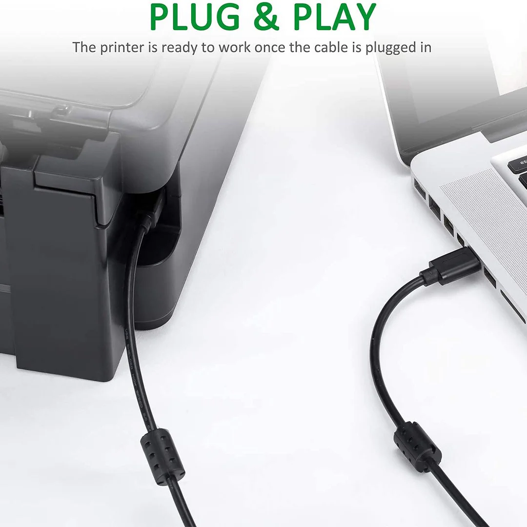 USB 2.0 Printer Cable, USB A to Male To USB B 2.0 Cable Cord – 3 Meter - Image 7