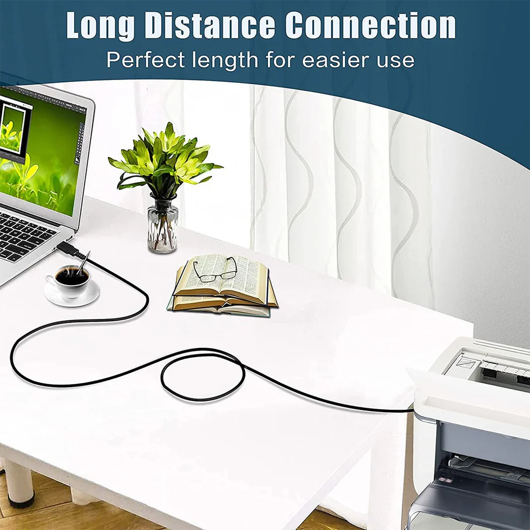 USB 2.0 Printer Cable - USB A to USB B/ 5 meter - Image 2