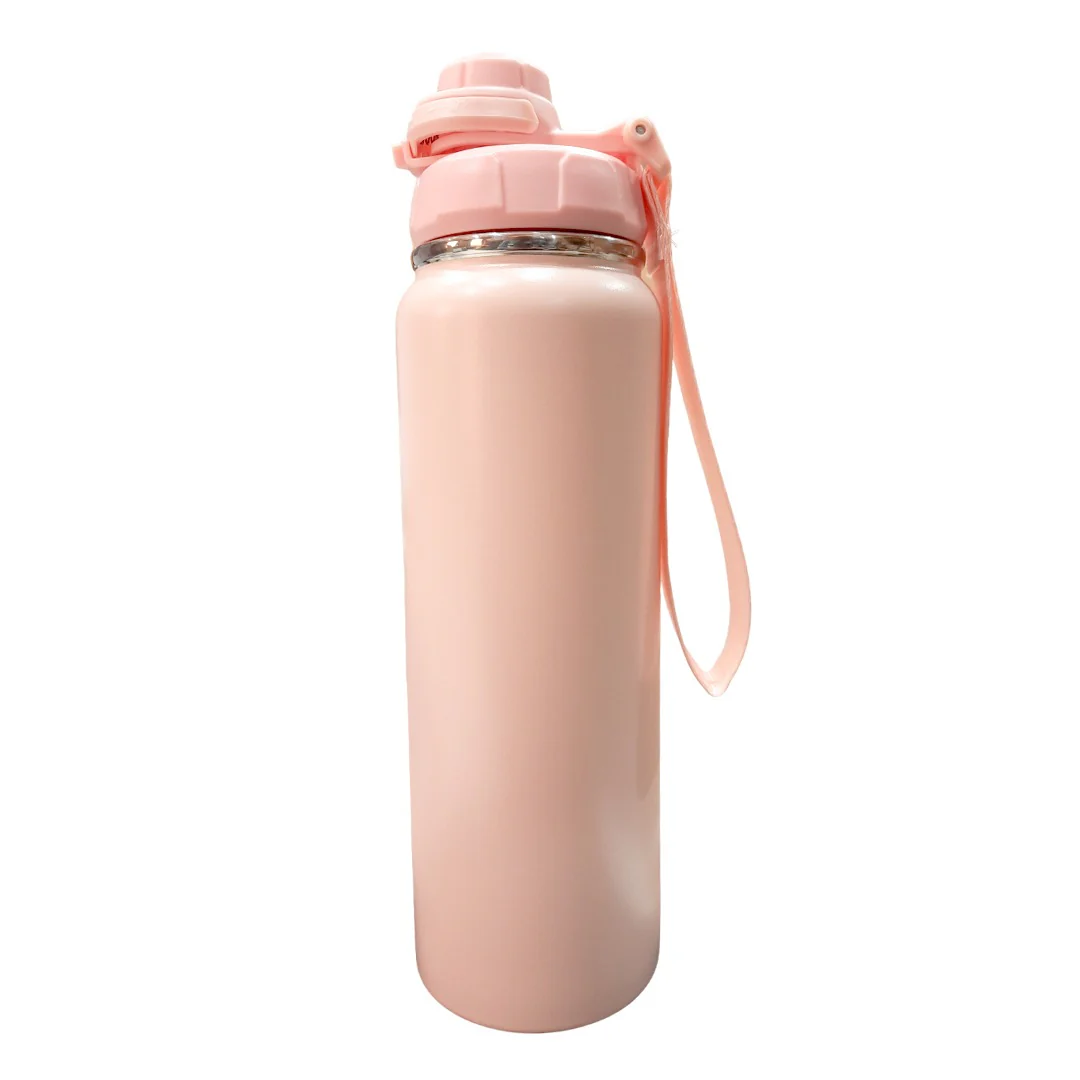Vaccum Stainless Steel Bottle – 800ml / Pink / Hot and Cold